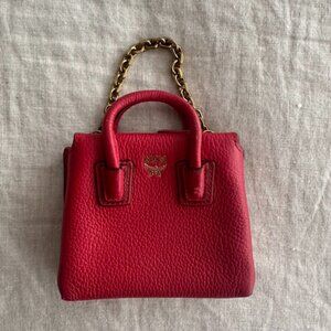 MCM Mila Mini Bag Card Case Bag Charm